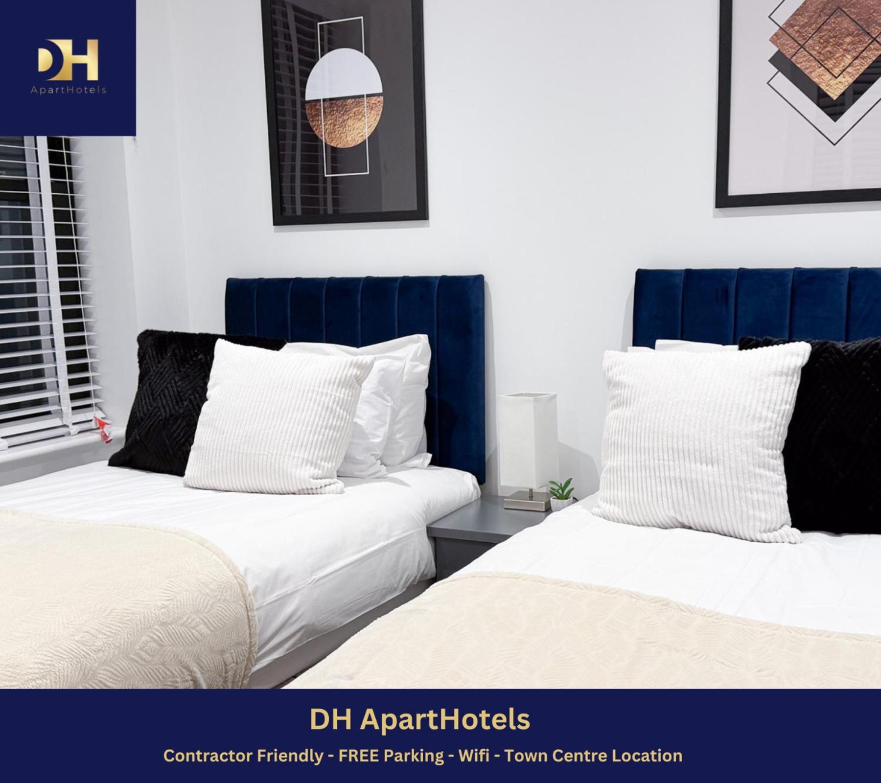 Spacious Modern 1 Bed Apartments In St Neots - Perfect For Contractors & Professionals - Free Parking - Wifi - Fully Equipped Kitchen - Smart Tv Ideal For Work Stays And Long Projects 外观 照片