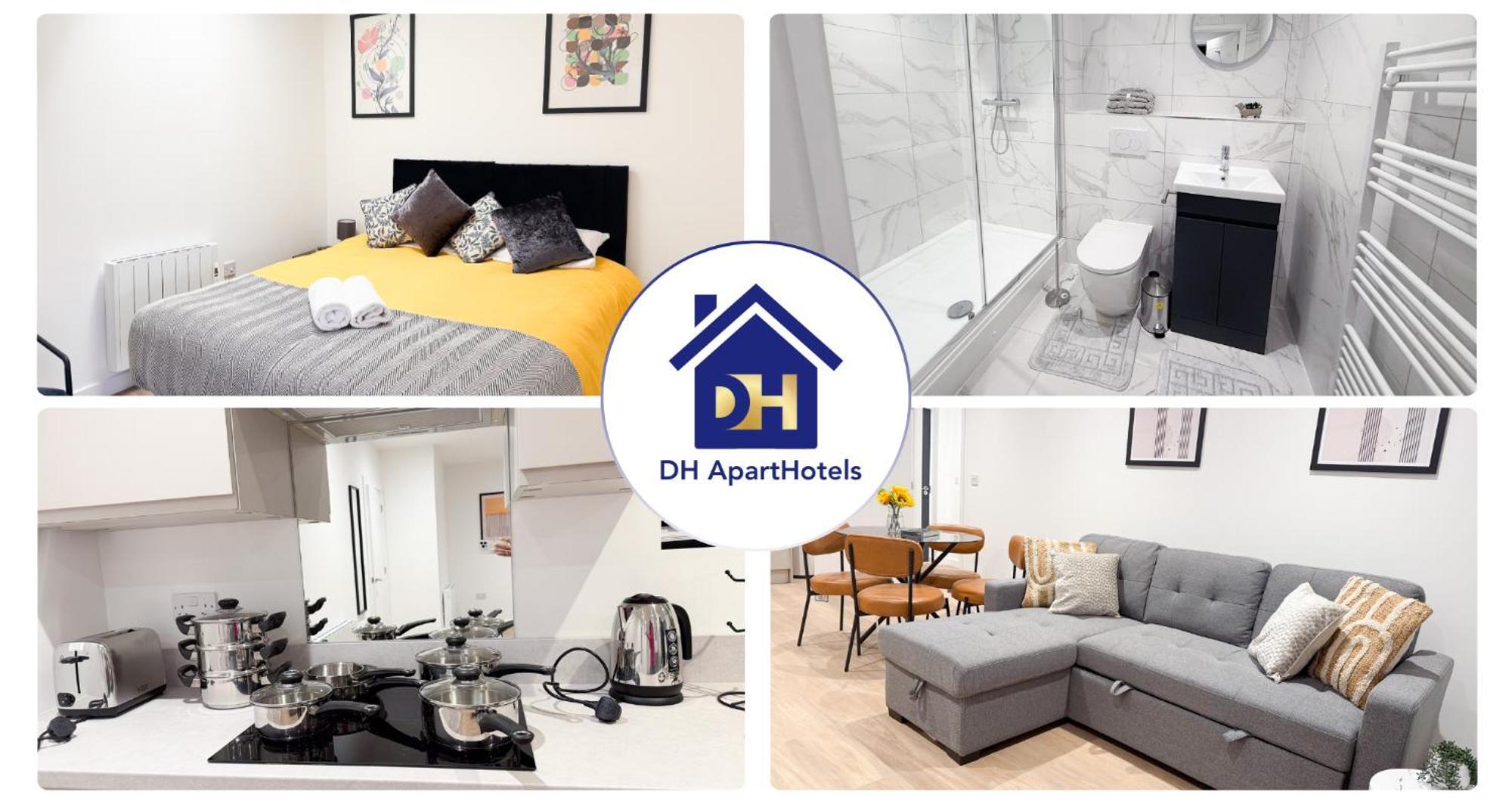 Spacious Modern 1 Bed Apartments In St Neots - Perfect For Contractors & Professionals - Free Parking - Wifi - Fully Equipped Kitchen - Smart Tv Ideal For Work Stays And Long Projects 外观 照片